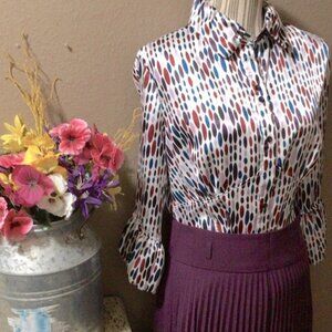 NEWT VIOLET AND CLAIR BLOUSE